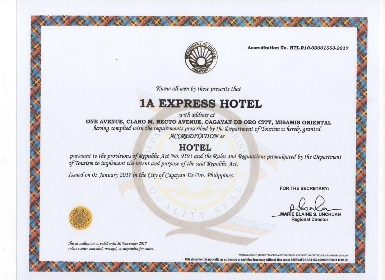 1A Express Hotel Cagayan de Oro Ngoại thất bức ảnh